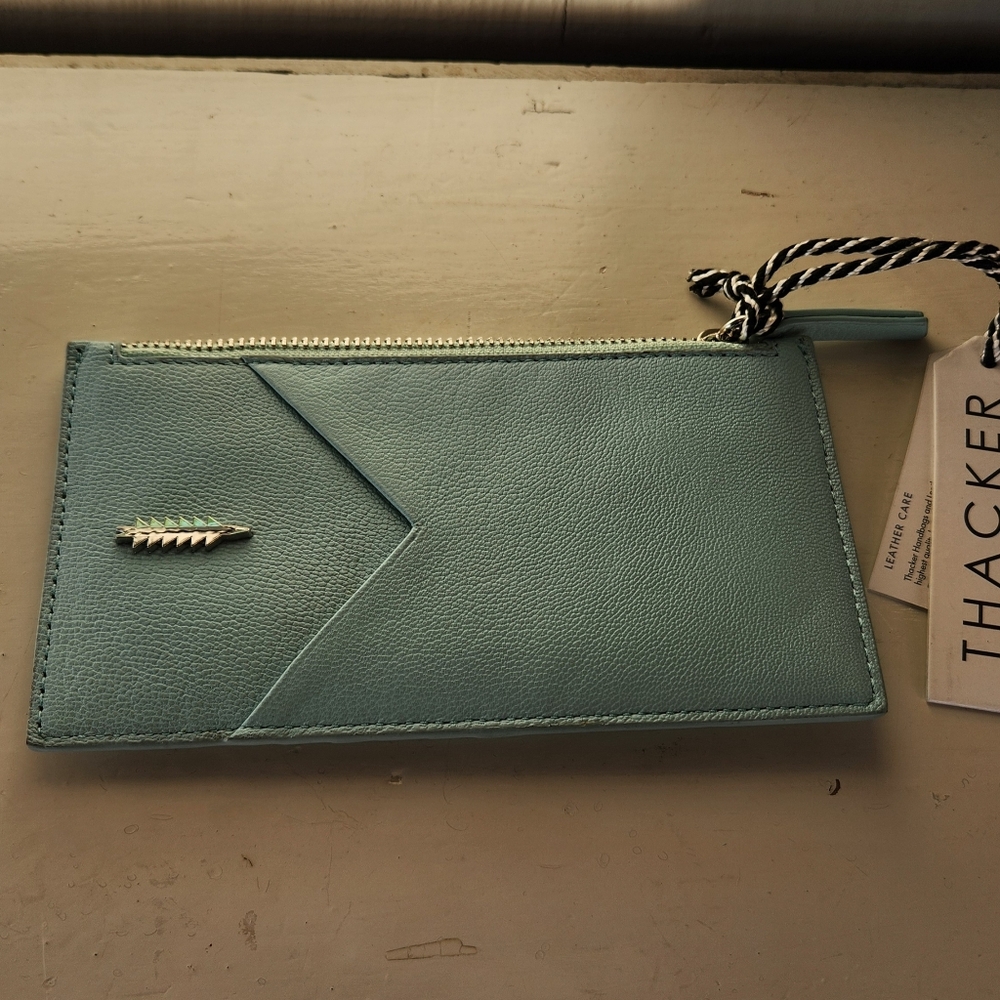 Thacker Blue Leather Wallet